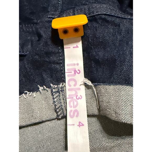 NWT Universal Thread Size 14 32R Dark Wash Jean Stretch Shorts Vintage Midi - Picture 9 of 9